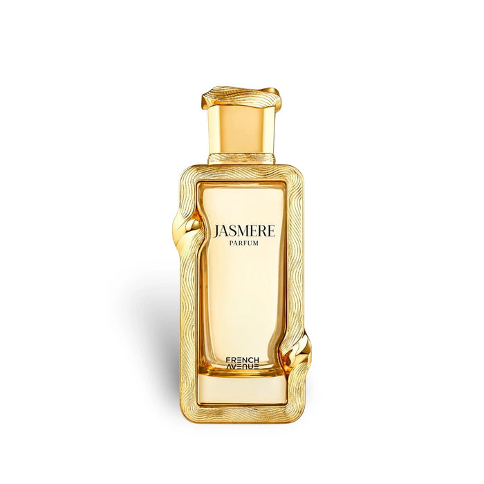 French Avenue Jasmere Eau de Parfum bottle with elegant floral design, highlighting the luxurious fragrance by French Avenue.