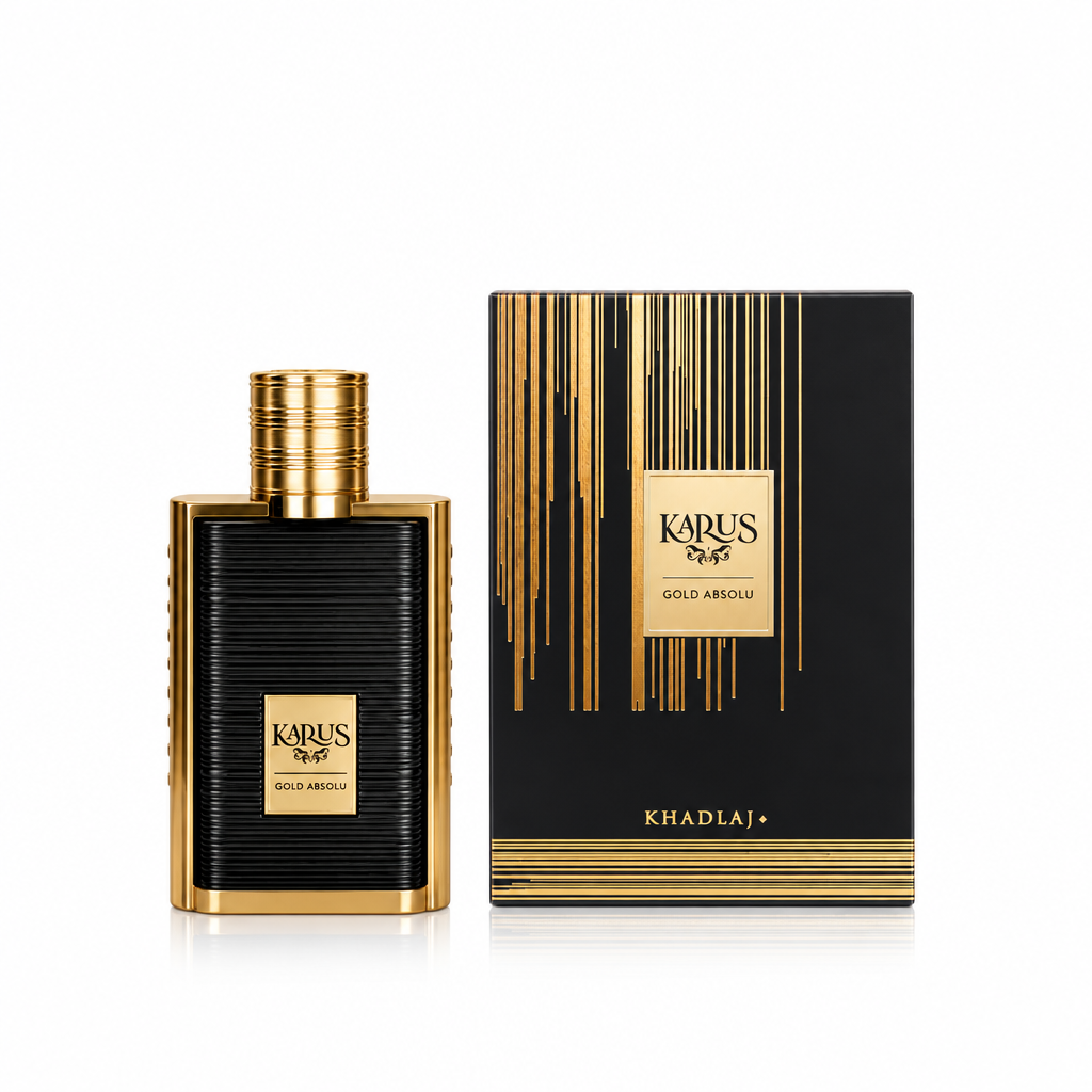 Khadlaj Karus Gold Absolu perfume bottle with box